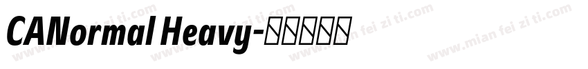 CANormal Heavy字体转换